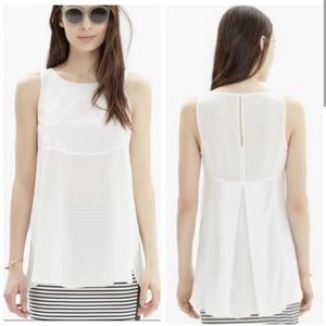 Madewell Pure White Sunbask Tank Top Sz S